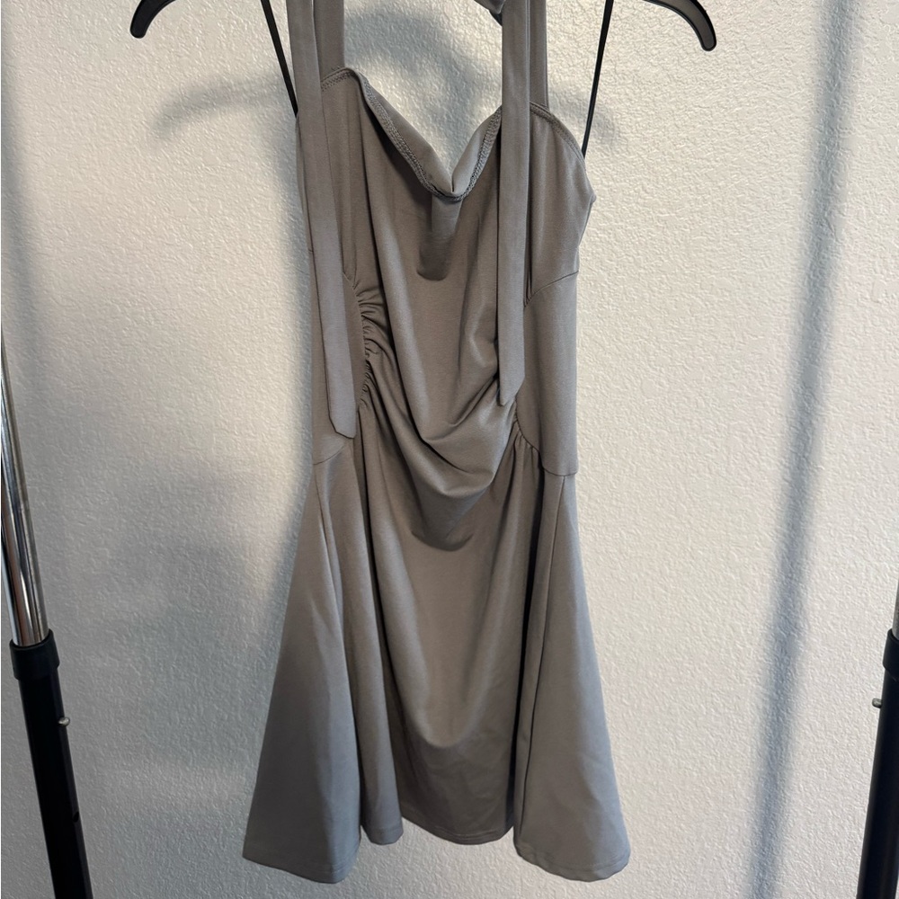 SHEIN Strapless Gray Dress